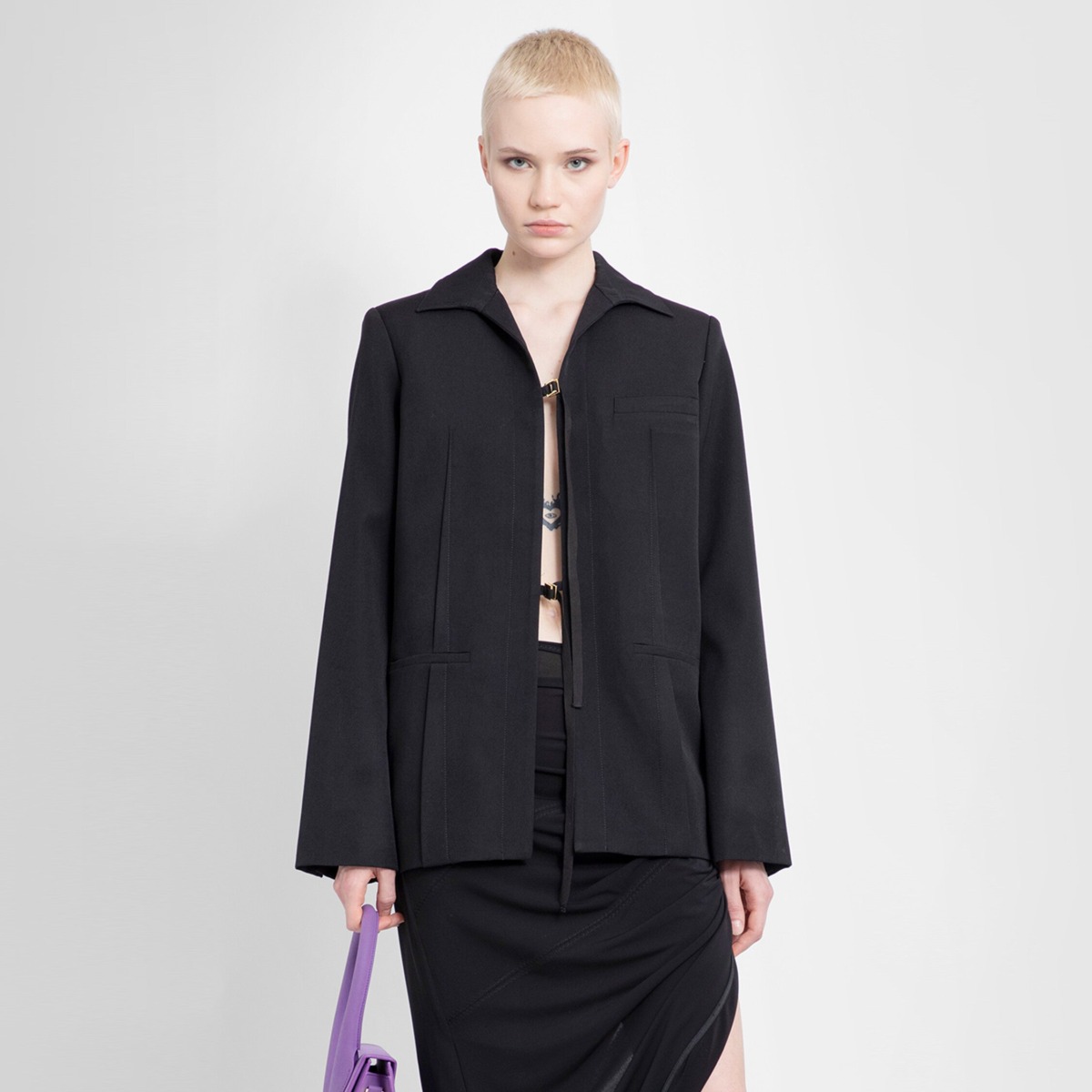 Women's Blazer in Black Antonioli - Jacquemus GOOFASH
