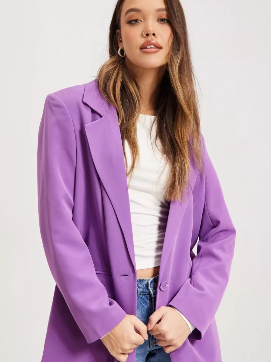 Women's Blazer in Purple - Nelly GOOFASH