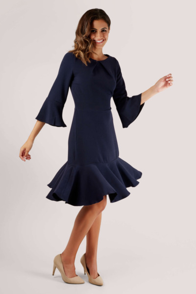 Womens Blue Dress - Closet London GOOFASH
