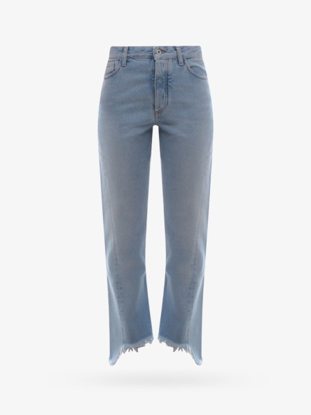 Women's Blue - Jeans - Off White - Nugnes GOOFASH
