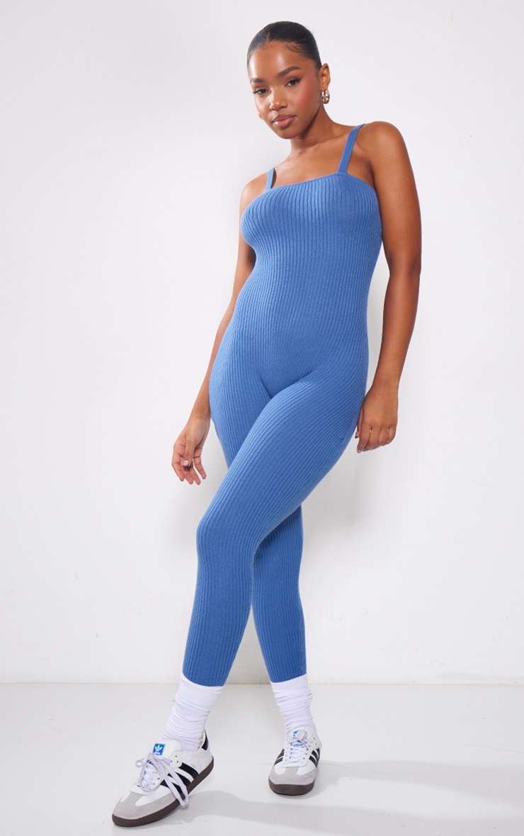 Womens Blue Jumpsuit at PrettyLittleThing GOOFASH