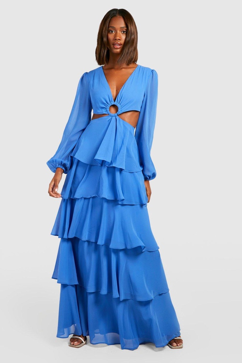 Womens Blue - Maxi Dress - Boohoo GOOFASH
