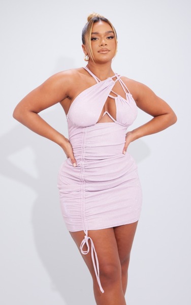 Womens Bodycon Dress Pink at PrettyLittleThing GOOFASH