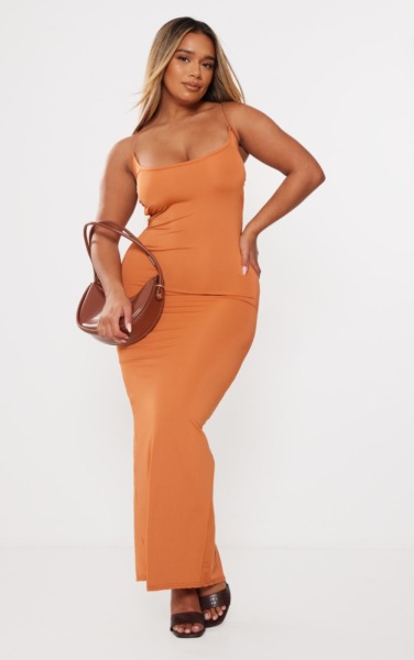 Women's Bodycon Dress in Orange - PrettyLittleThing GOOFASH