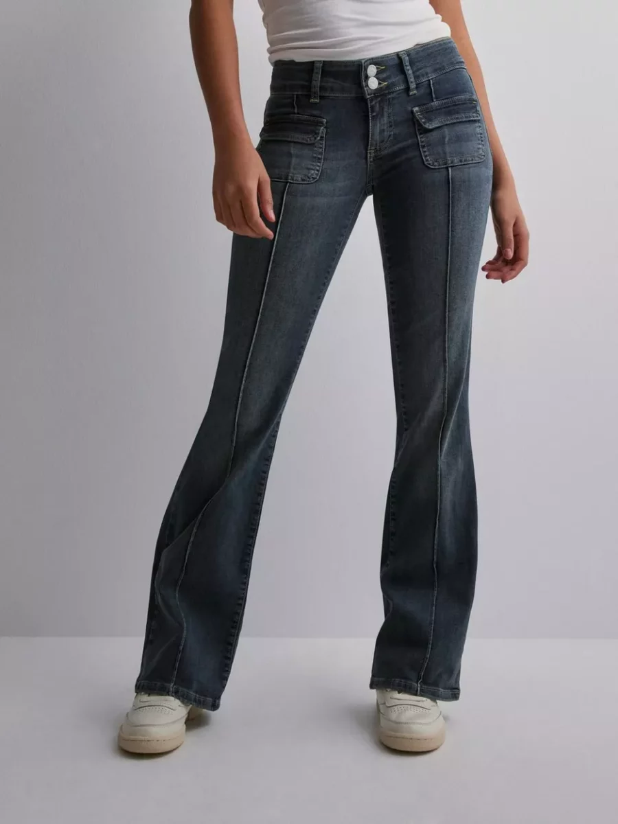 Womens Bootcut Jeans Blue - Nelly GOOFASH