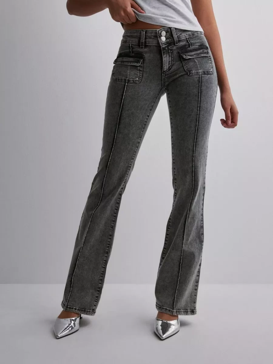 Women's Bootcut Jeans Grey at Nelly GOOFASH