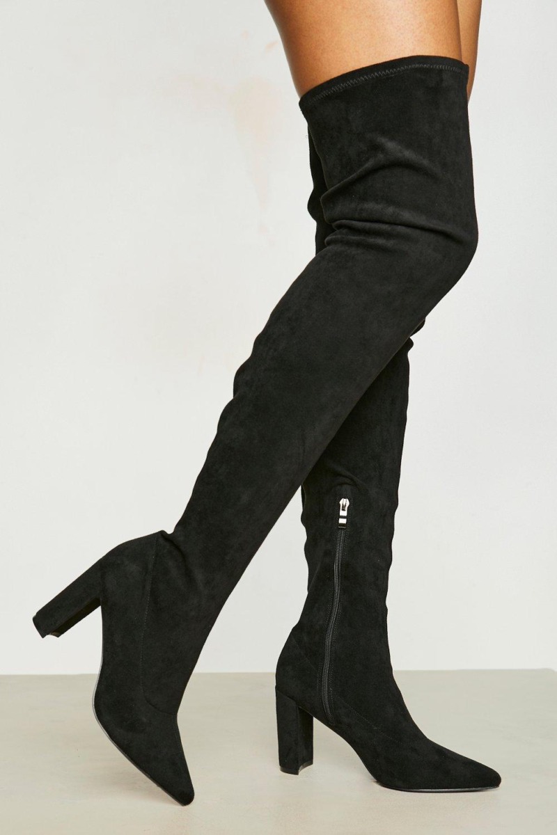 Women's Boots Black by Boohoo GOOFASH