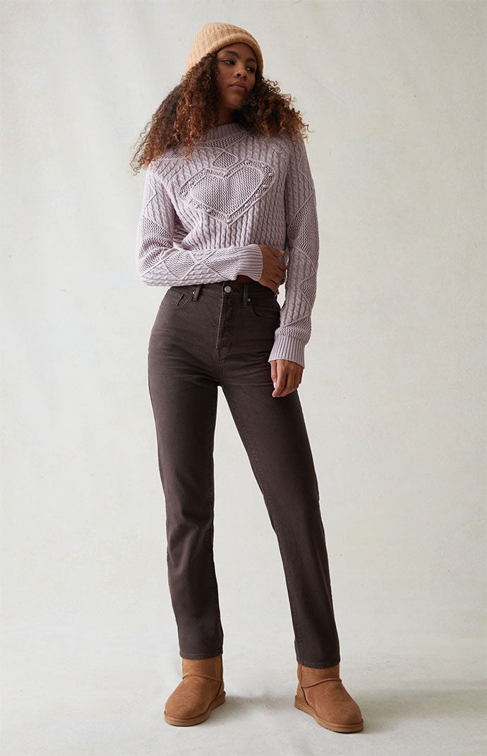 Women's Brown Jeans by Pacsun GOOFASH