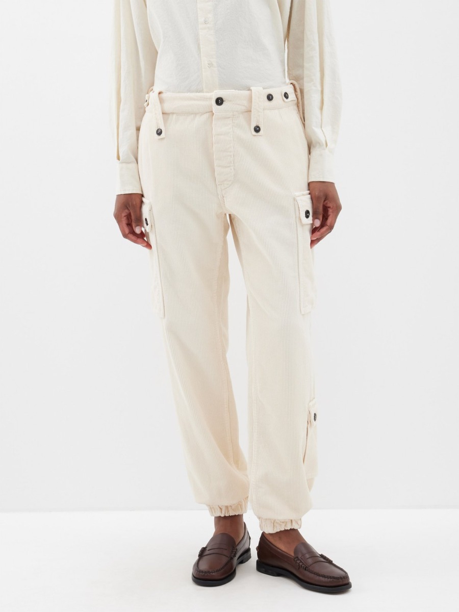 Women's Cargo Trousers White Fortela - Matches Fashion GOOFASH