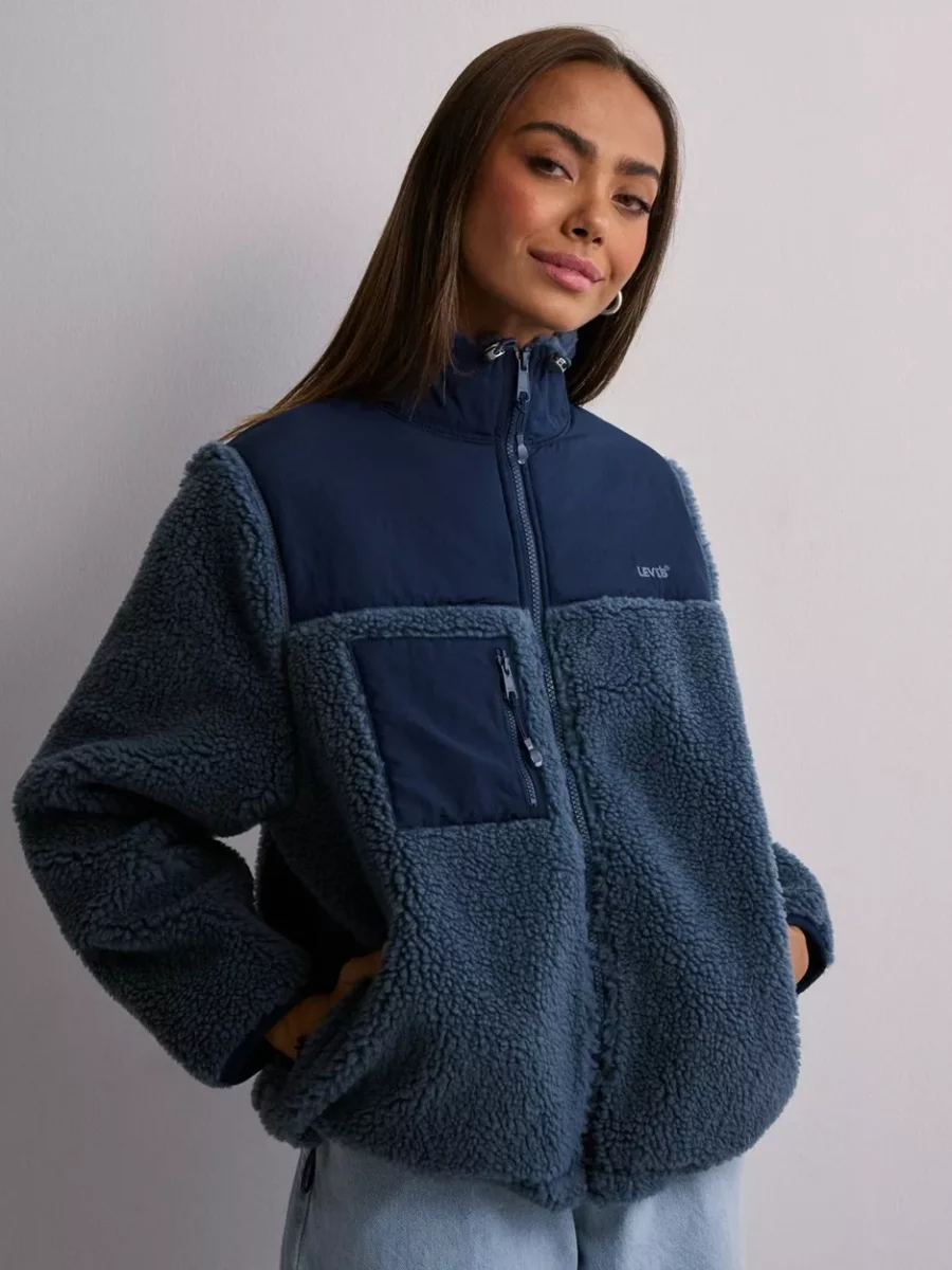 Womens Coat Blue at Nelly GOOFASH