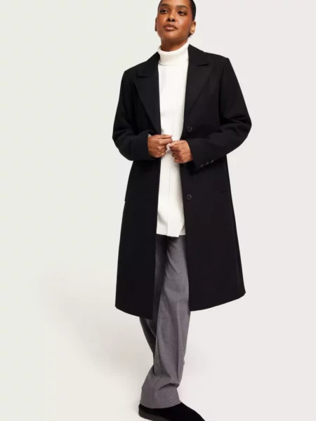 Womens Coat in Black Selected - Nelly GOOFASH