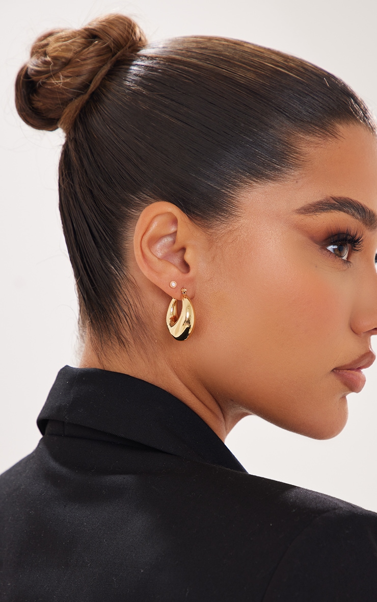 Women's Earrings Gold PrettyLittleThing GOOFASH