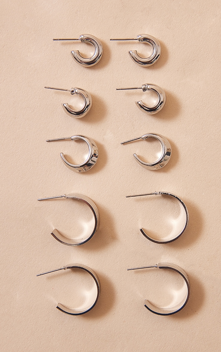 Womens Earrings in Silver PrettyLittleThing GOOFASH