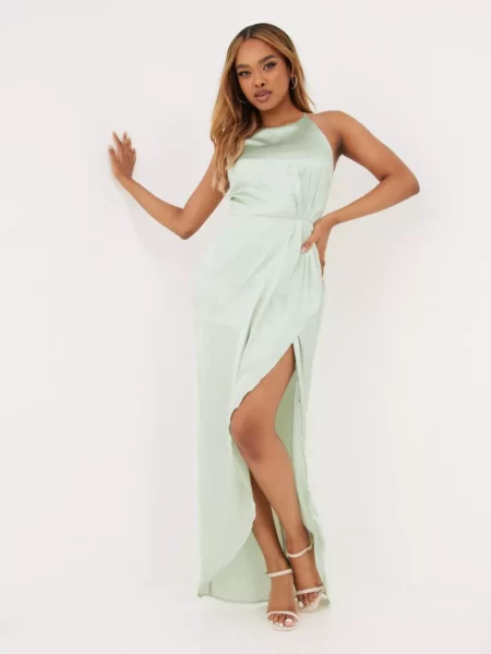 Womens Gown in Green by Nelly GOOFASH