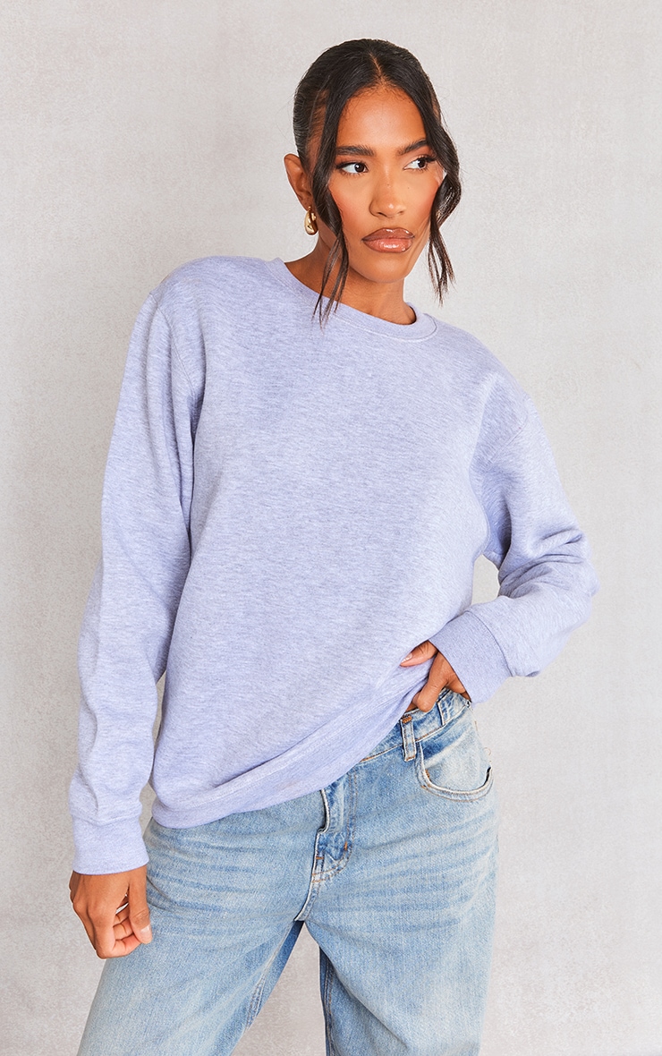 Womens Grey Sweatshirt by PrettyLittleThing GOOFASH