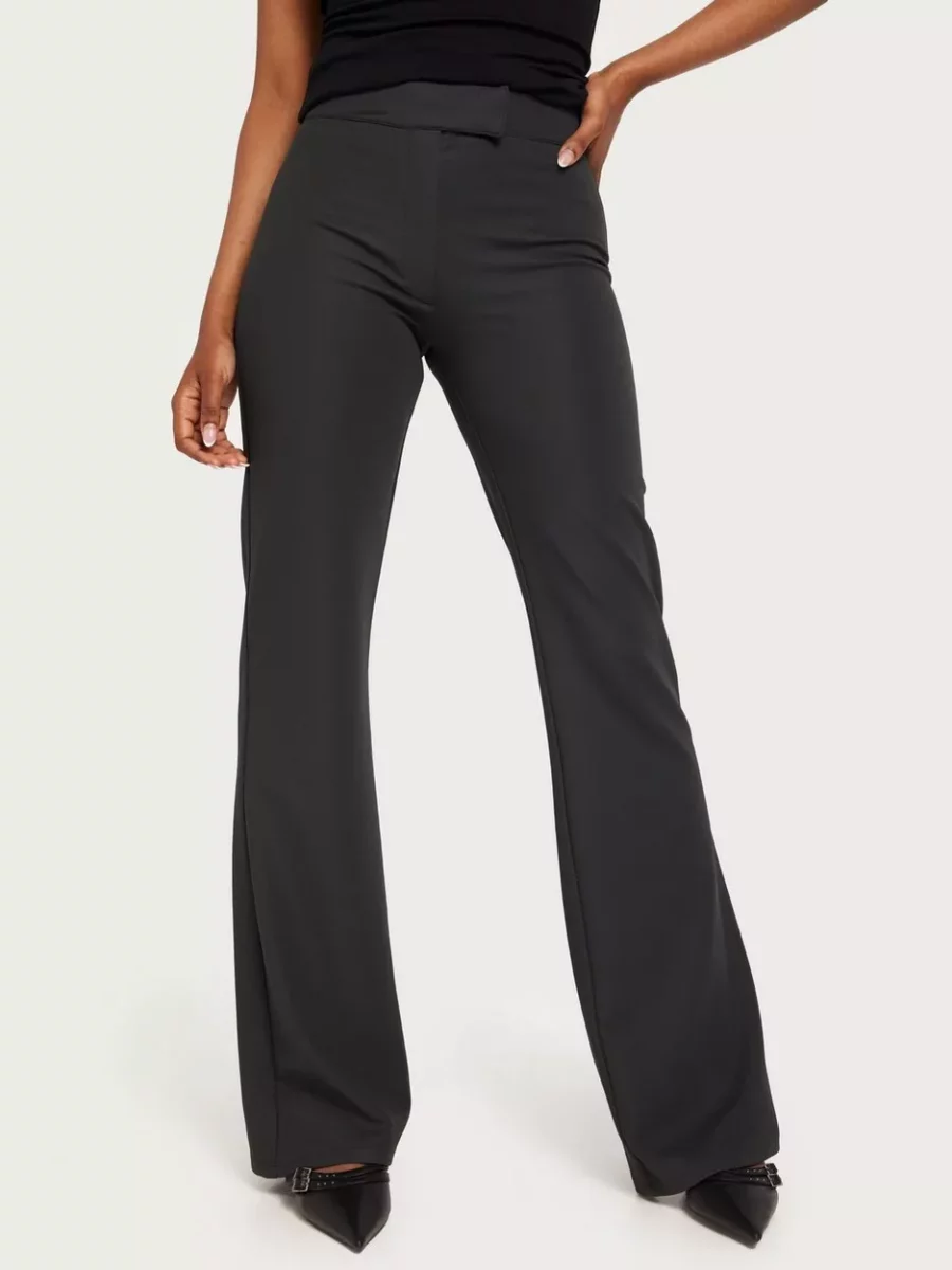 Womens Grey Trousers - Nelly GOOFASH