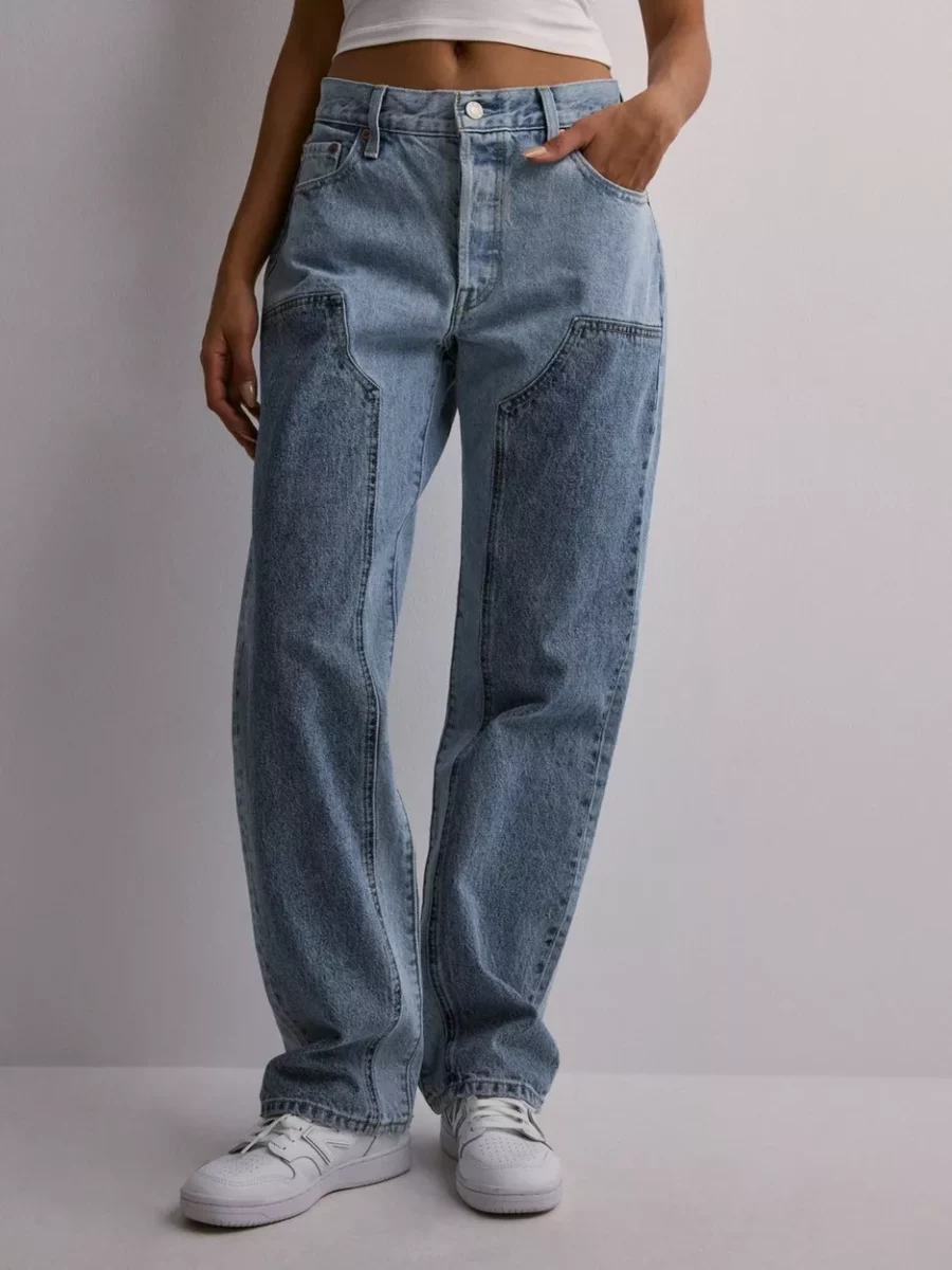 Womens Jeans Blue by Nelly GOOFASH