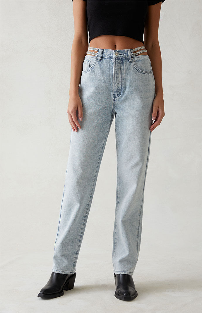 Women's Jeans in Blue by Pacsun GOOFASH