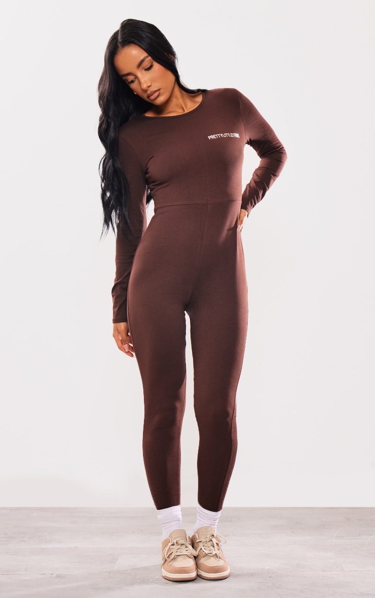 Women's Jumpsuit Chocolate at PrettyLittleThing GOOFASH