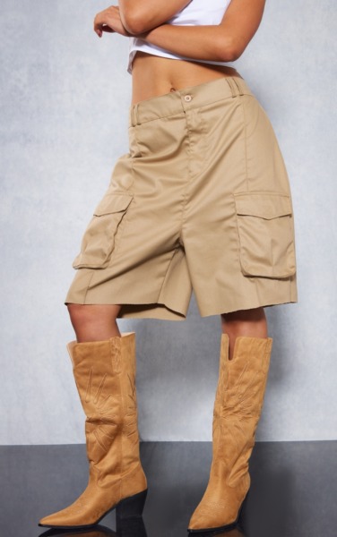 Women's Knee High Boots in Camel - PrettyLittleThing GOOFASH
