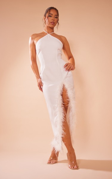 Womens Maxi Dress - White - PrettyLittleThing GOOFASH