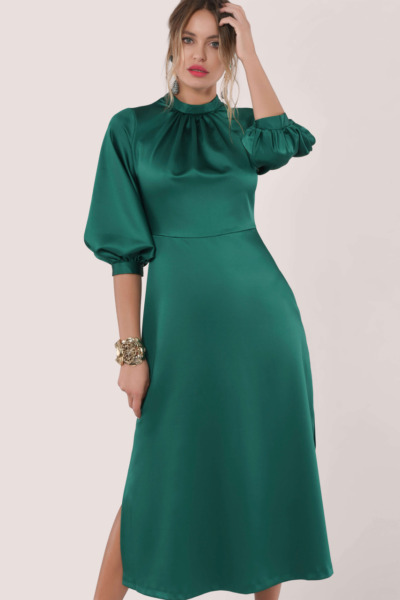 Womens Midi Dress Green by Closet London GOOFASH