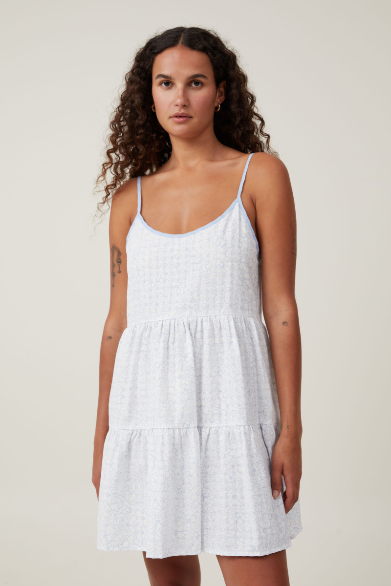 Womens Mini Dress in Blue at Cotton On GOOFASH