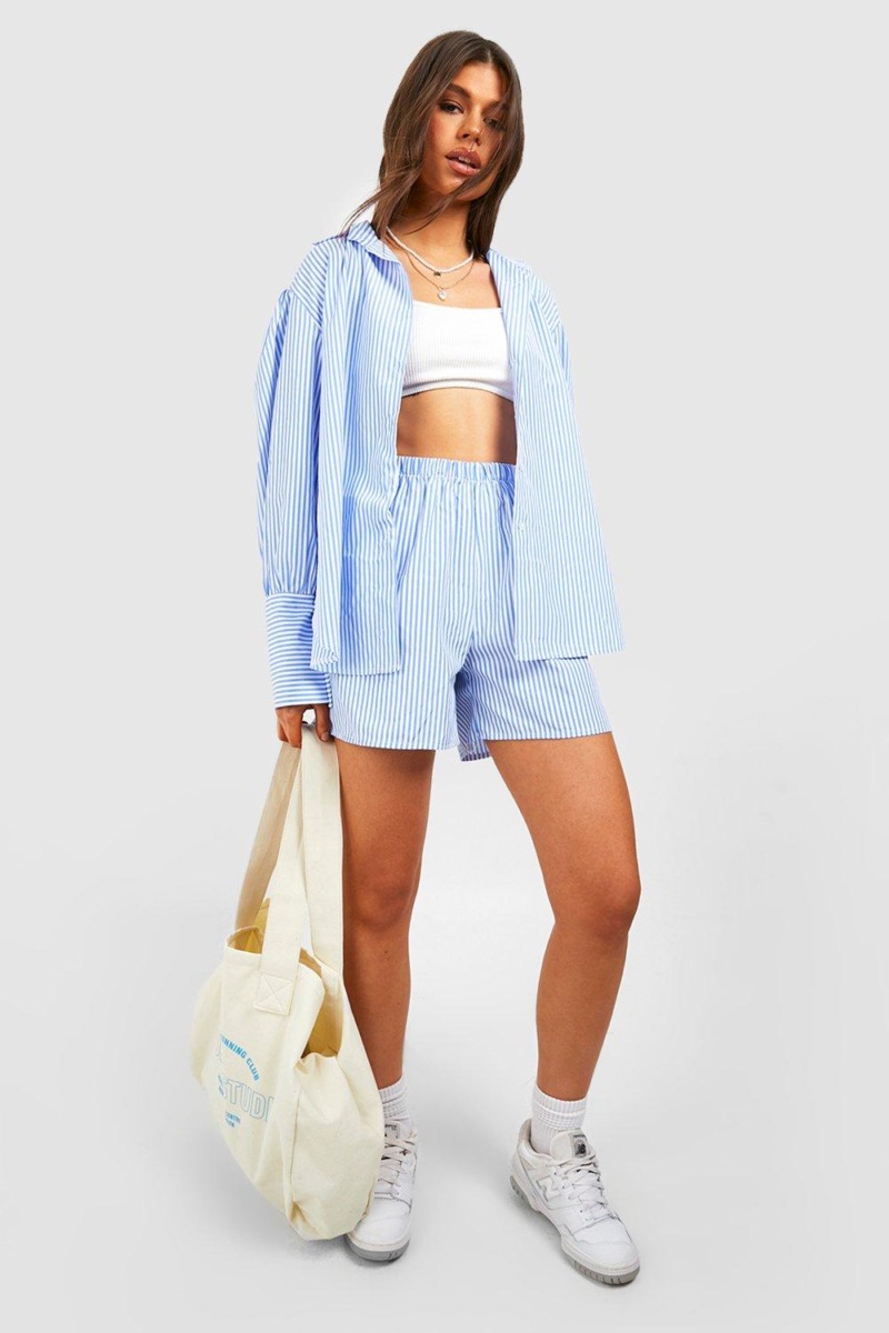 Women's Shorts in Blue from Boohoo GOOFASH