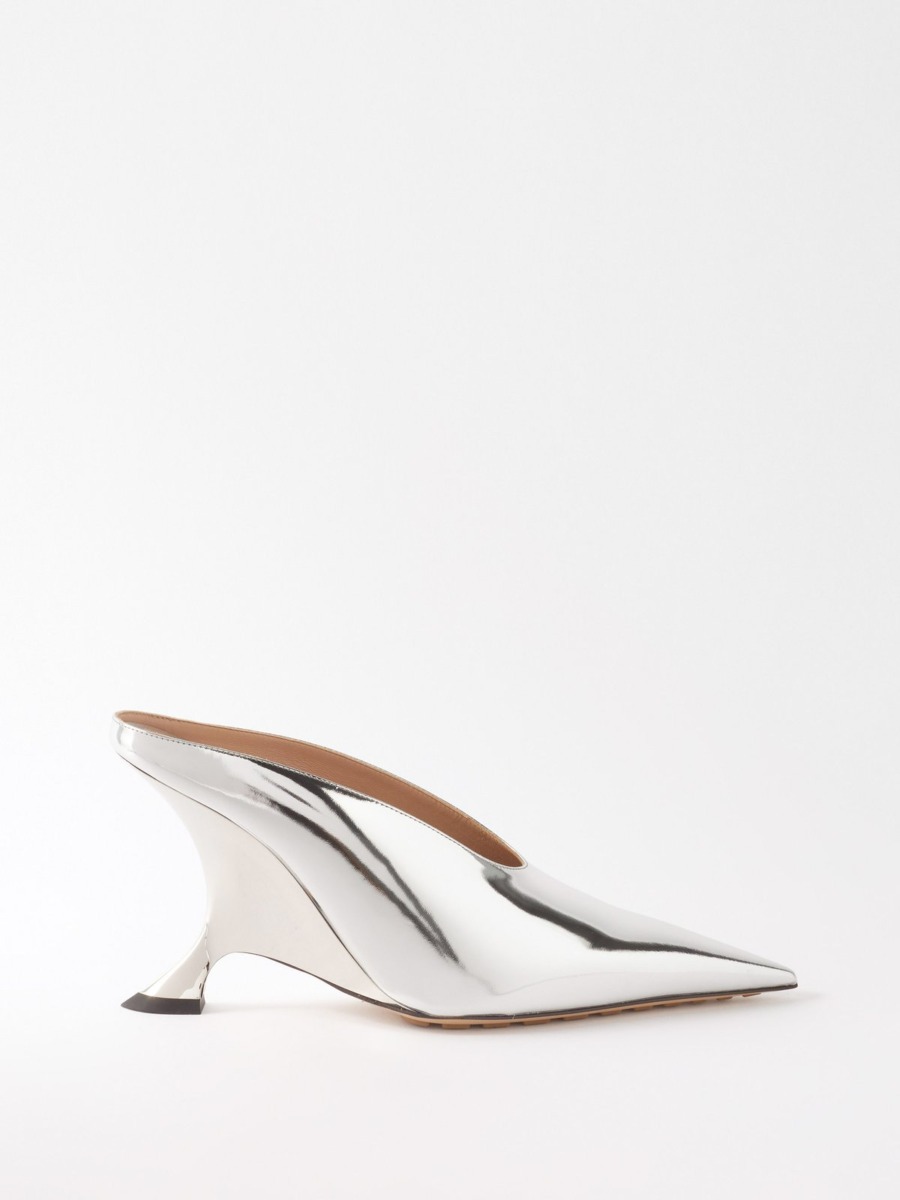 Women's Silver Mules by Matches Fashion GOOFASH