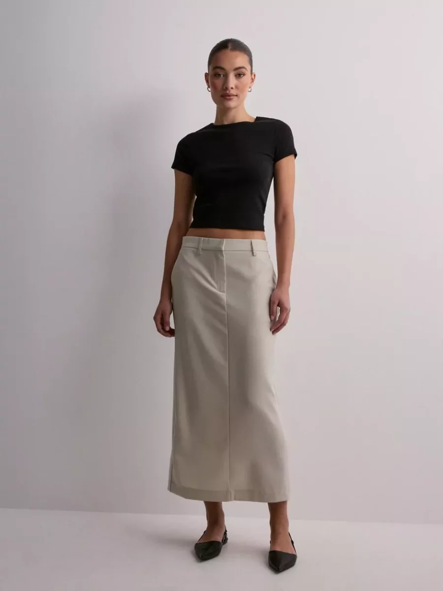 Women's Skirt Silver Vero Moda Nelly GOOFASH