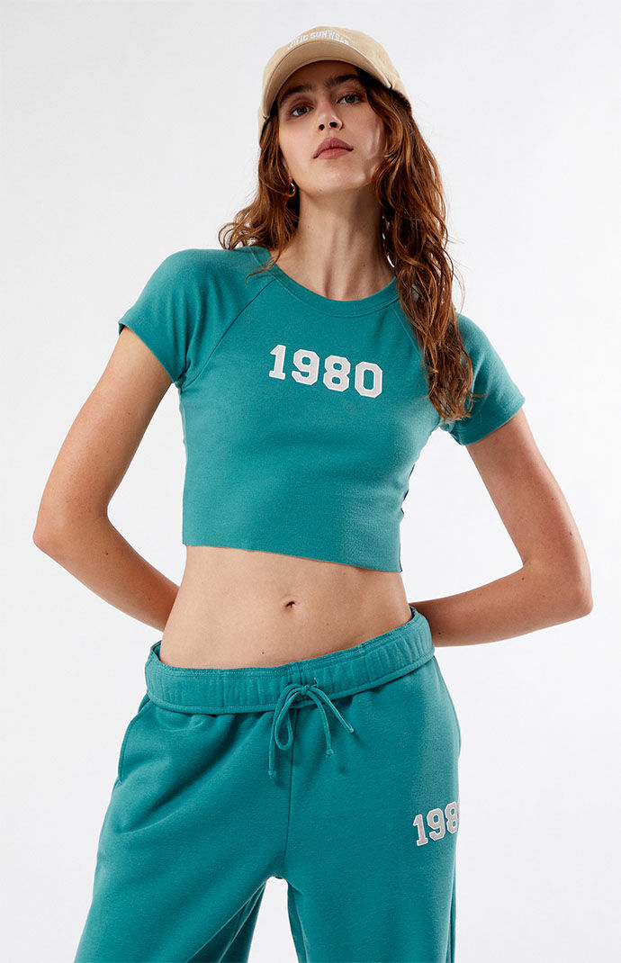 Womens T-Shirt Green by Pacsun GOOFASH