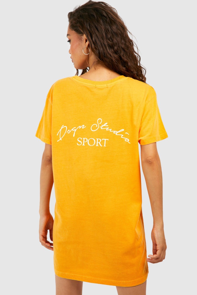 Womens T-Shirt Orange from Boohoo GOOFASH