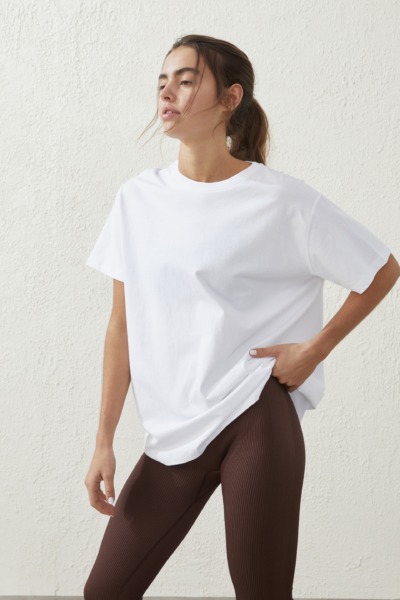 Women's T-Shirt White Cotton On Body GOOFASH