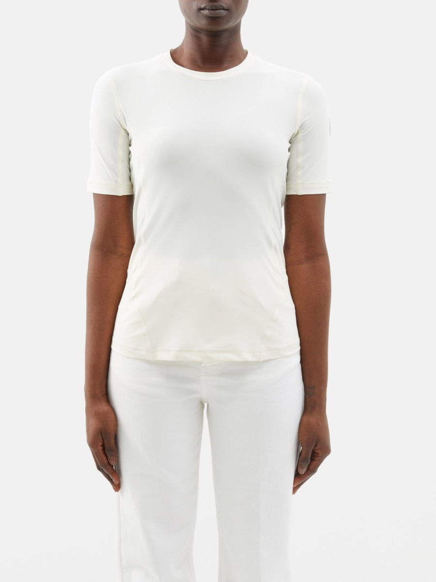 Womens T-Shirt White Matches Fashion - Moncler GOOFASH