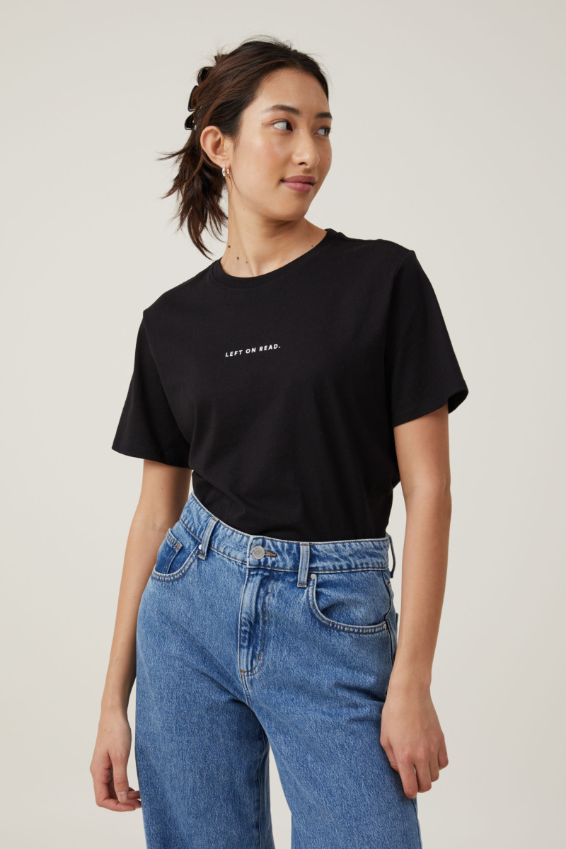 Womens T-Shirt in Black at Cotton On GOOFASH