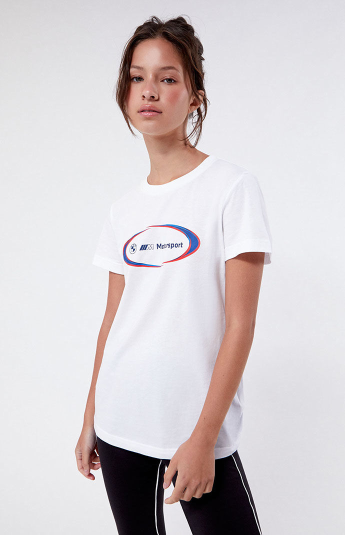 Women's T-Shirt in White Pacsun Puma GOOFASH