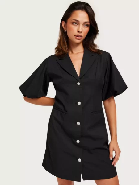 Women's Tailored Dress Black from Nelly GOOFASH