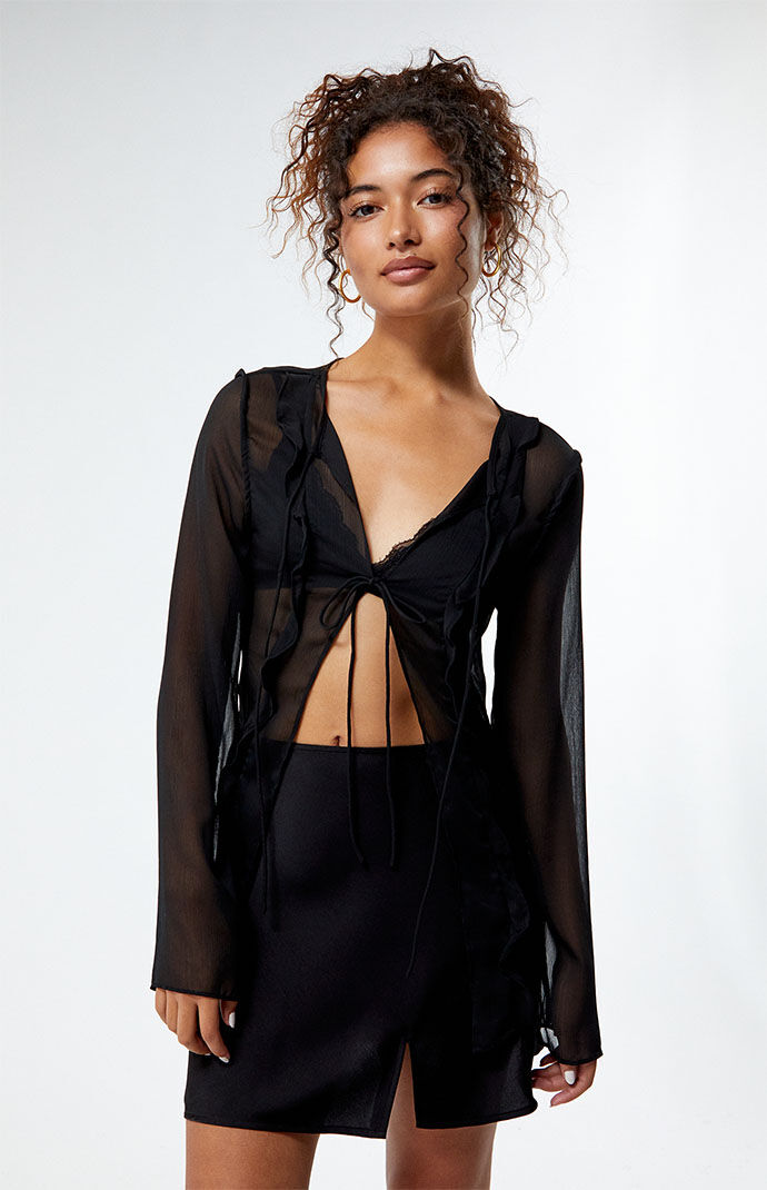 Womens Top in Black Lioness - Pacsun GOOFASH