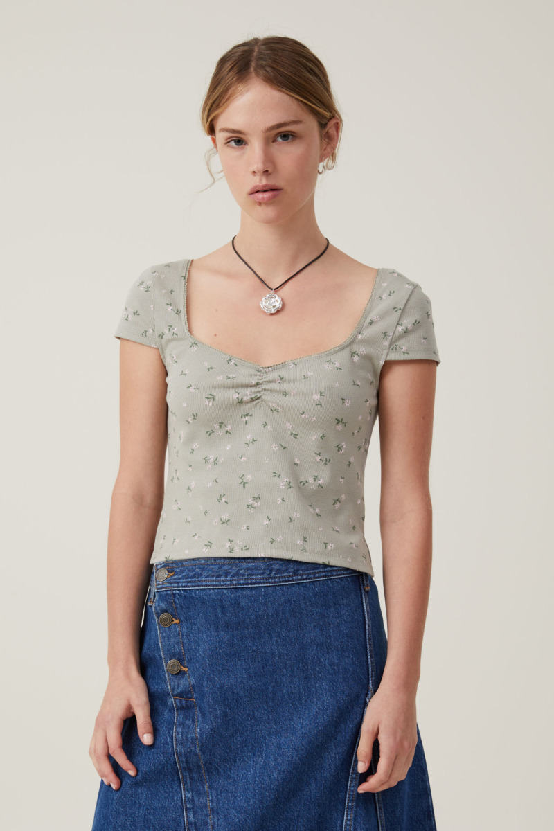 Women's Top in Green by Cotton On GOOFASH