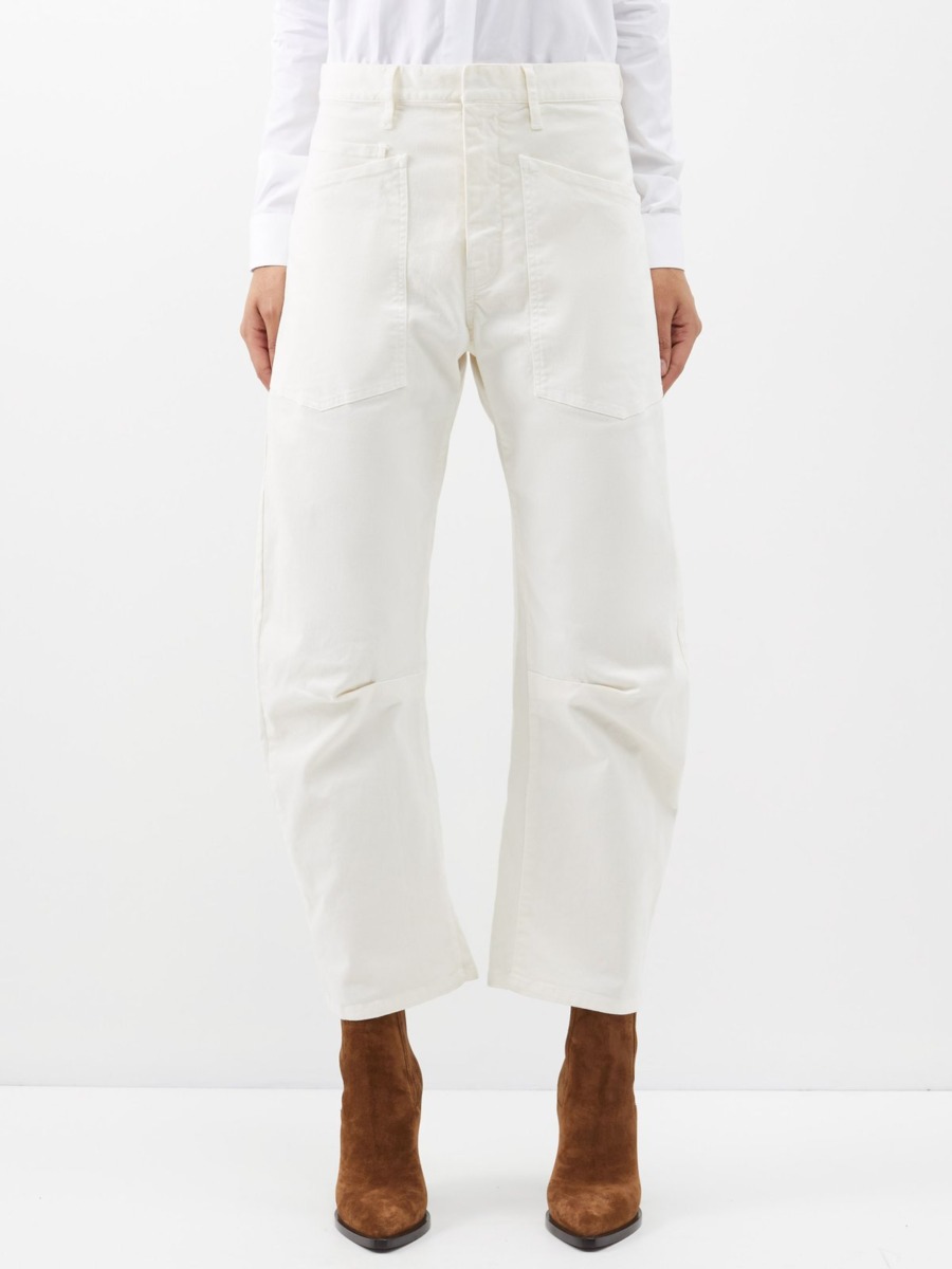 Women's Trousers in Ivory by Matches Fashion GOOFASH