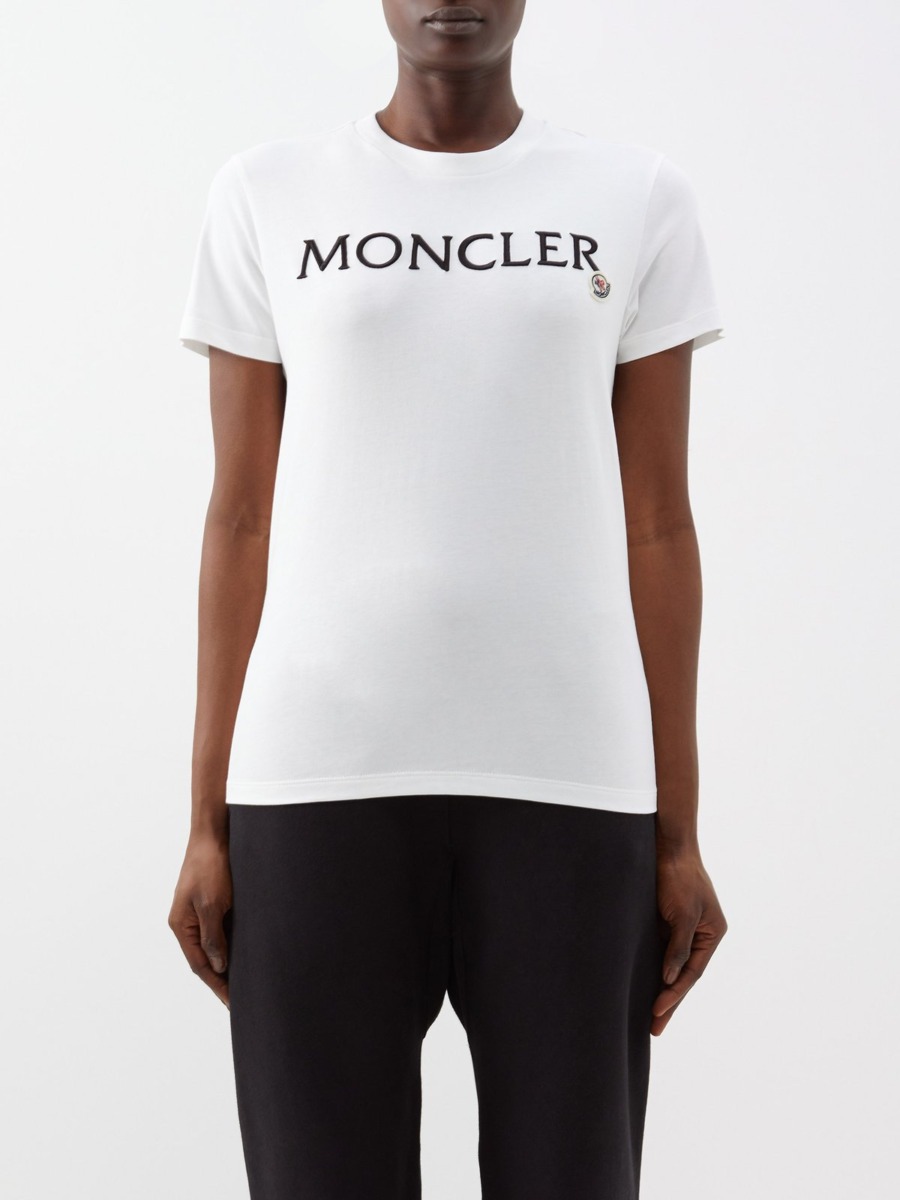 Women's White T-Shirt Moncler - Matches Fashion GOOFASH