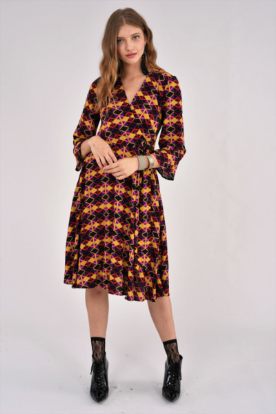 Womens Wrap Dress Print - Closet London GOOFASH