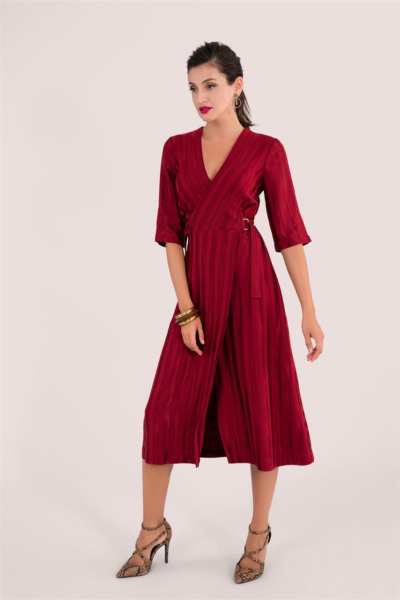 Women's Wrap Dress Red Closet London GOOFASH