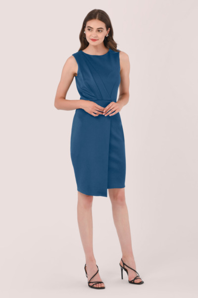 Womens Wrap Dress in Blue from Closet London GOOFASH