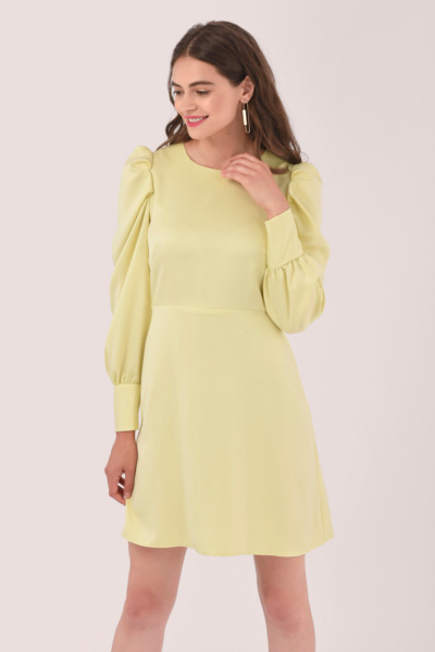 Women's Yellow Mini Dress - Closet London GOOFASH