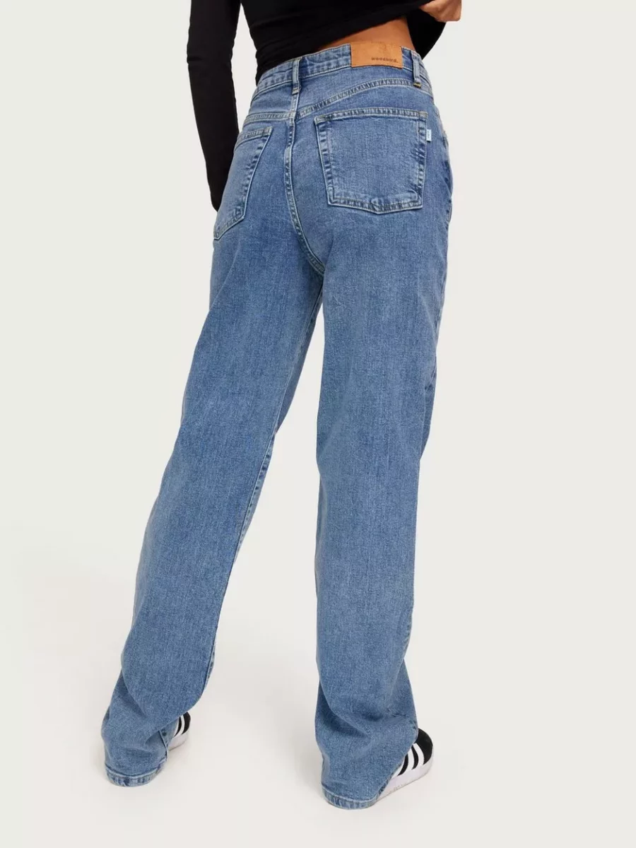 Woodbird Woman Jeans in Blue by Nelly GOOFASH