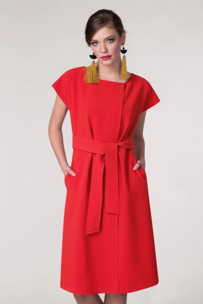 Wrap Dress Red at Closet London GOOFASH