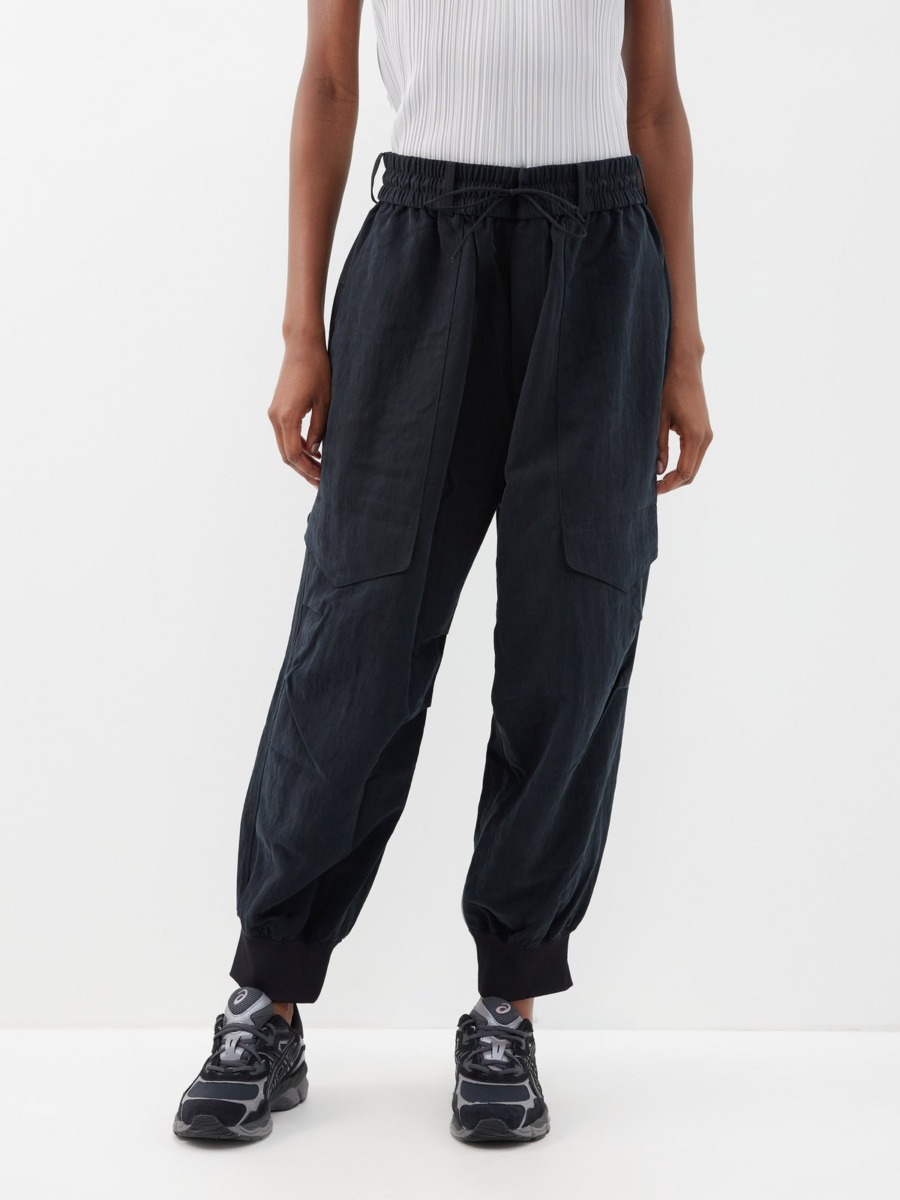 Y3 - Black Lady Cargo Trousers - Matches Fashion GOOFASH