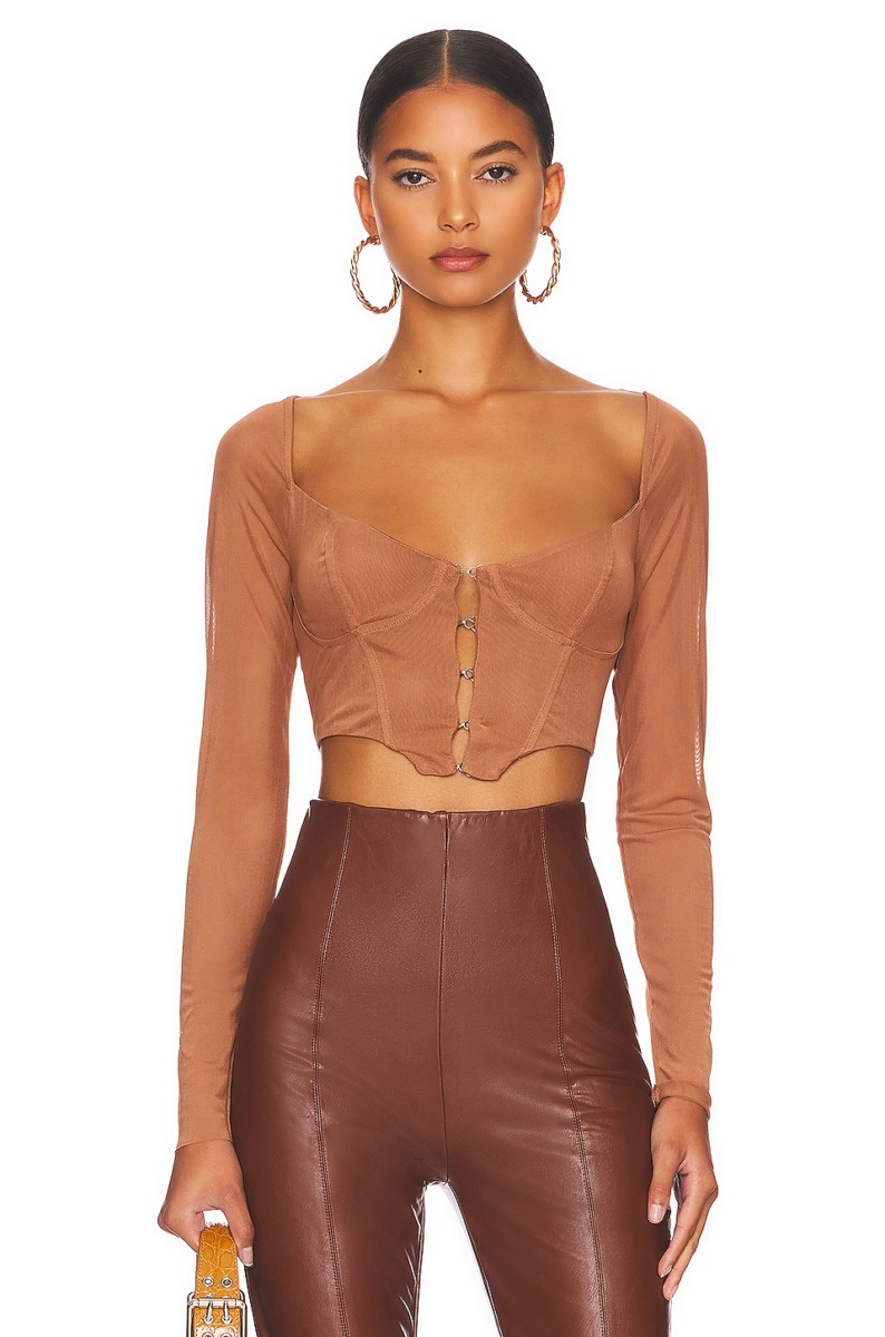Afrm - Women's Top Brown by Revolve GOOFASH