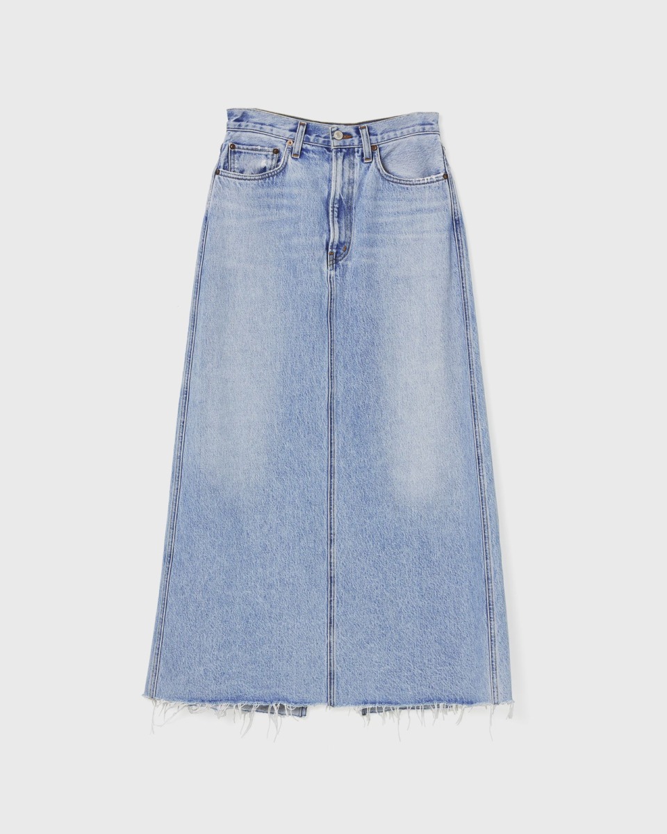 Agolde Woman Skirt in Blue by Bstn GOOFASH